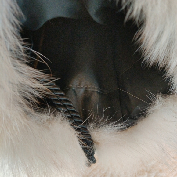 Vintage Handmade Faux Fur Winter Hat With Handmuff Warmer With Inside Zip Pocket - Picture 6 of 8